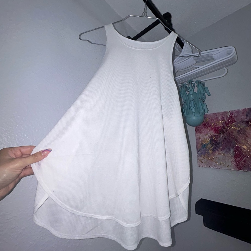 Fabletics white tank top size s